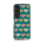 スリムプロテクションケース［ ELLE - Cat Pattern - グリーン ］