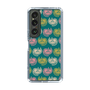 スリムプロテクションケース［ ELLE - Cat Pattern - グリーン ］