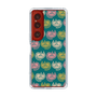 スリムプロテクションケース［ ELLE - Cat Pattern - グリーン ］