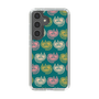 スリムプロテクションケース［ ELLE - Cat Pattern - グリーン ］