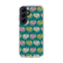 スリムプロテクションケース［ ELLE - Cat Pattern - グリーン ］
