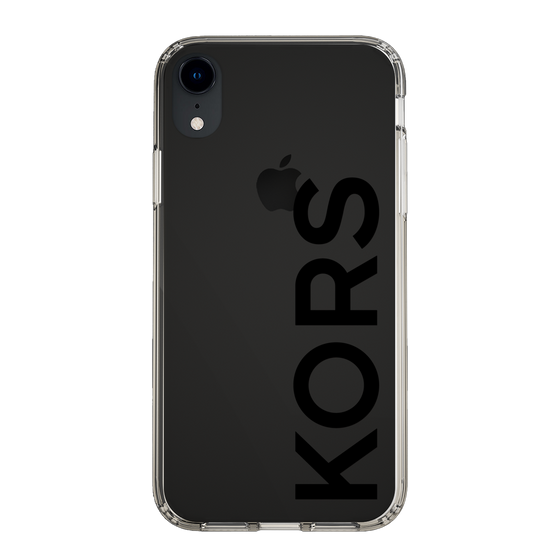 スリムプロテクションケース［ MICHAEL KORS - Logo - Black ］