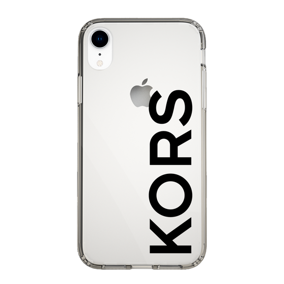 スリムプロテクションケース［ MICHAEL KORS - Logo - Black ］