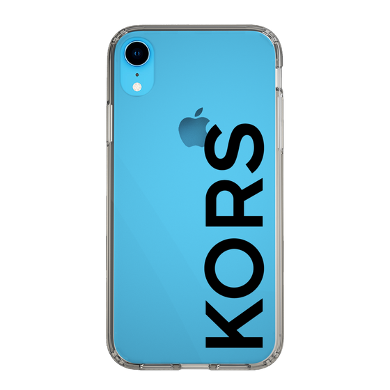 スリムプロテクションケース［ MICHAEL KORS - Logo - Black ］