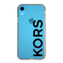 スリムプロテクションケース［ MICHAEL KORS - Logo - Black ］
