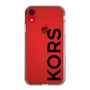 スリムプロテクションケース［ MICHAEL KORS - Logo - Black ］