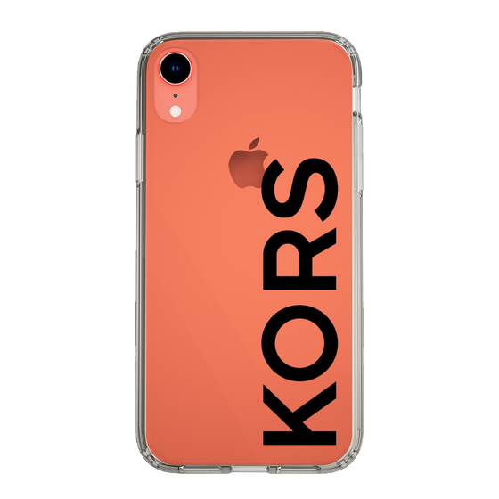 スリムプロテクションケース［ MICHAEL KORS - Logo - Black ］