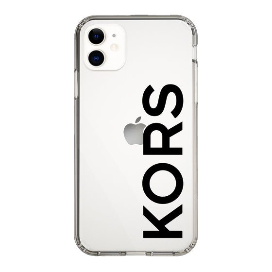 スリムプロテクションケース［ MICHAEL KORS - Logo - Black ］