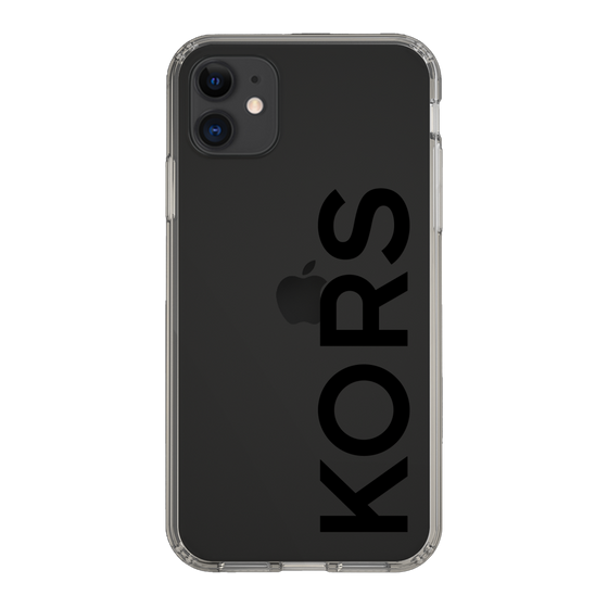 スリムプロテクションケース［ MICHAEL KORS - Logo - Black ］