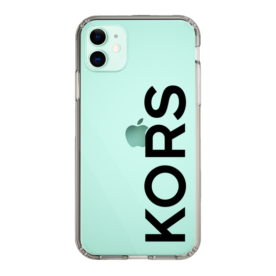 スリムプロテクションケース［ MICHAEL KORS - Logo - Black ］