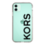 スリムプロテクションケース［ MICHAEL KORS - Logo - Black ］
