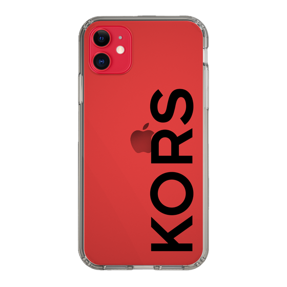 スリムプロテクションケース［ MICHAEL KORS - Logo - Black ］