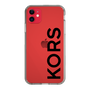 スリムプロテクションケース［ MICHAEL KORS - Logo - Black ］