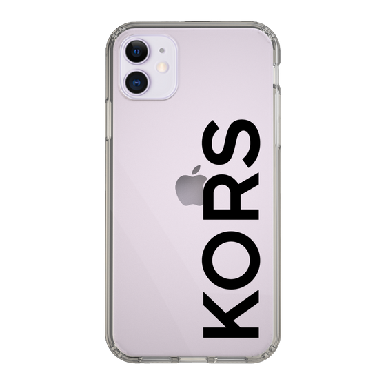スリムプロテクションケース［ MICHAEL KORS - Logo - Black ］