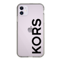 スリムプロテクションケース［ MICHAEL KORS - Logo - Black ］