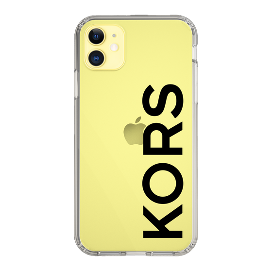 スリムプロテクションケース［ MICHAEL KORS - Logo - Black ］