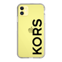 スリムプロテクションケース［ MICHAEL KORS - Logo - Black ］