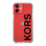 スリムプロテクションケース［ MICHAEL KORS - Logo - Black ］