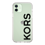 スリムプロテクションケース［ MICHAEL KORS - Logo - Black ］