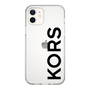 スリムプロテクションケース［ MICHAEL KORS - Logo - Black ］