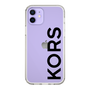 スリムプロテクションケース［ MICHAEL KORS - Logo - Black ］