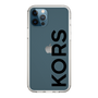 スリムプロテクションケース［ MICHAEL KORS - Logo - Black ］
