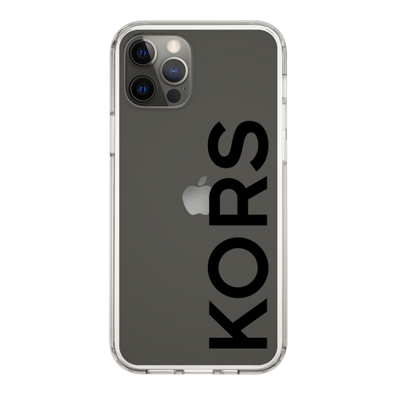 スリムプロテクションケース［ MICHAEL KORS - Logo - Black ］