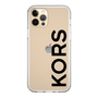 スリムプロテクションケース［ MICHAEL KORS - Logo - Black ］