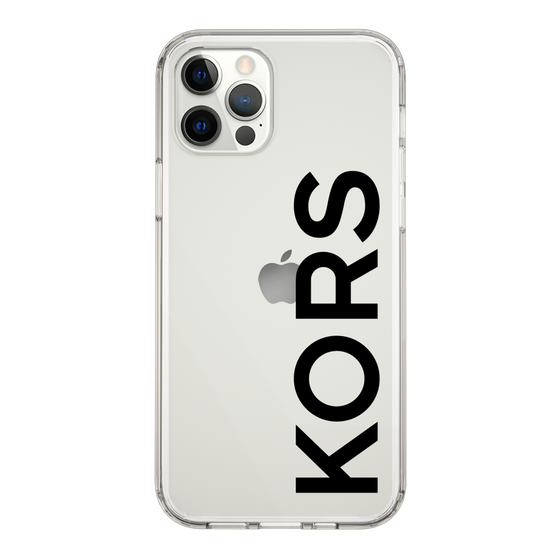 スリムプロテクションケース［ MICHAEL KORS - Logo - Black ］