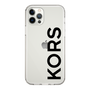 スリムプロテクションケース［ MICHAEL KORS - Logo - Black ］