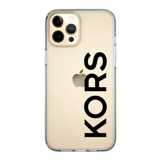 スリムプロテクションケース［ MICHAEL KORS - Logo - Black ］