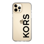 スリムプロテクションケース［ MICHAEL KORS - Logo - Black ］