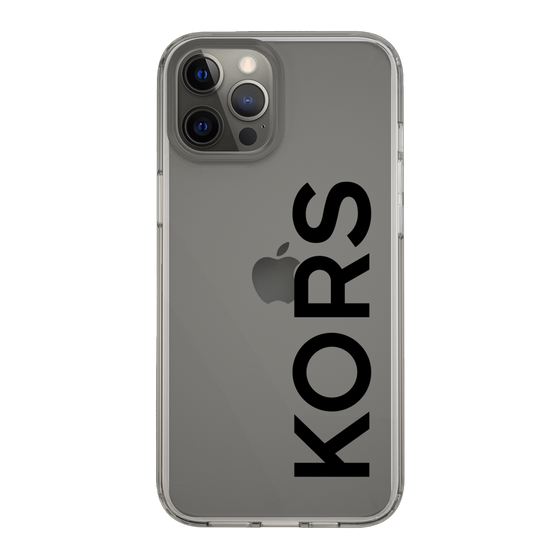 スリムプロテクションケース［ MICHAEL KORS - Logo - Black ］