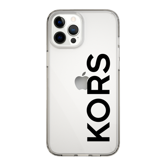 スリムプロテクションケース［ MICHAEL KORS - Logo - Black ］