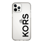 スリムプロテクションケース［ MICHAEL KORS - Logo - Black ］