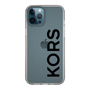 スリムプロテクションケース［ MICHAEL KORS - Logo - Black ］