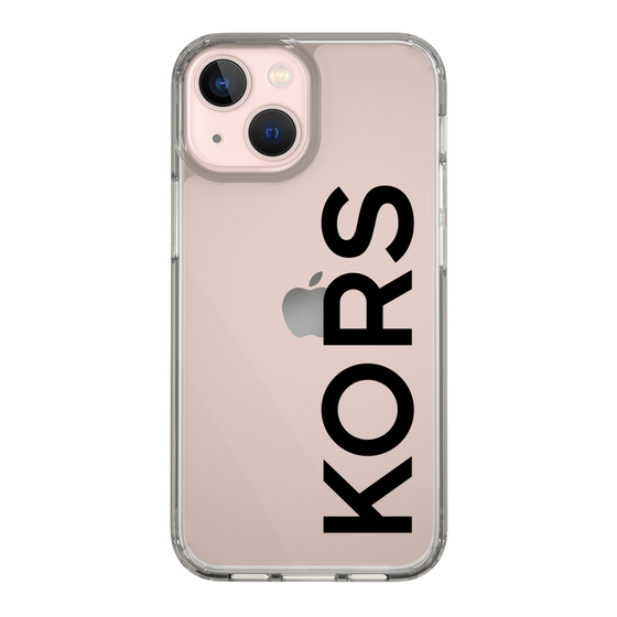 スリムプロテクションケース［ MICHAEL KORS - Logo - Black ］