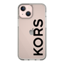 スリムプロテクションケース［ MICHAEL KORS - Logo - Black ］