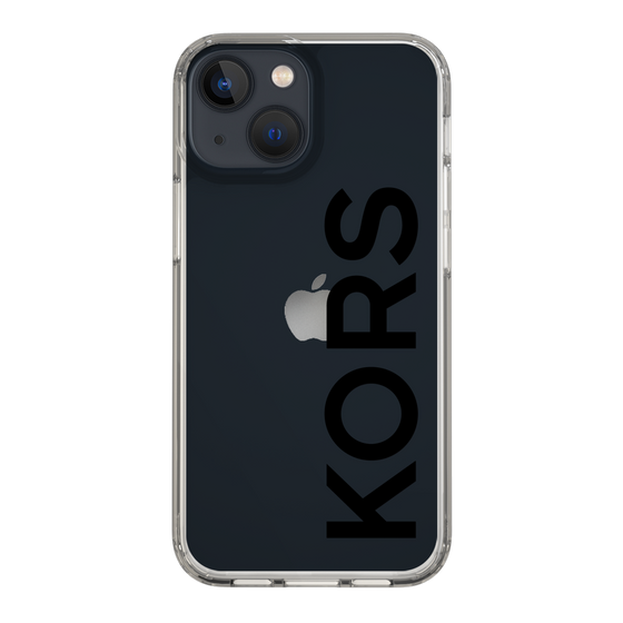 スリムプロテクションケース［ MICHAEL KORS - Logo - Black ］