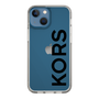 スリムプロテクションケース［ MICHAEL KORS - Logo - Black ］