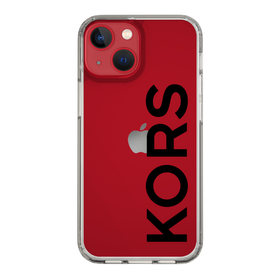 スリムプロテクションケース［ MICHAEL KORS - Logo - Black ］