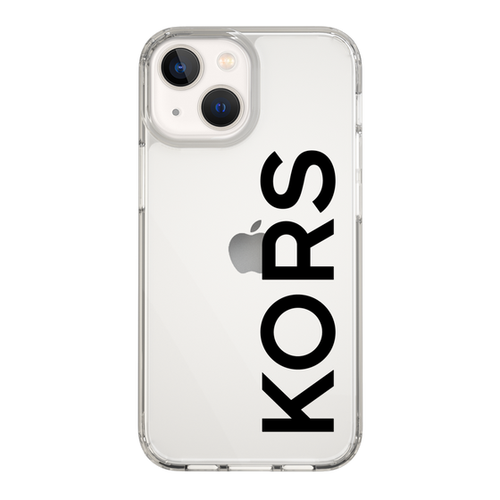 スリムプロテクションケース［ MICHAEL KORS - Logo - Black ］