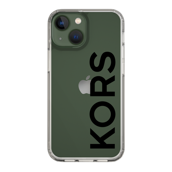 スリムプロテクションケース［ MICHAEL KORS - Logo - Black ］