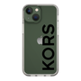 スリムプロテクションケース［ MICHAEL KORS - Logo - Black ］