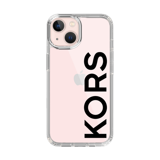 スリムプロテクションケース［ MICHAEL KORS - Logo - Black ］