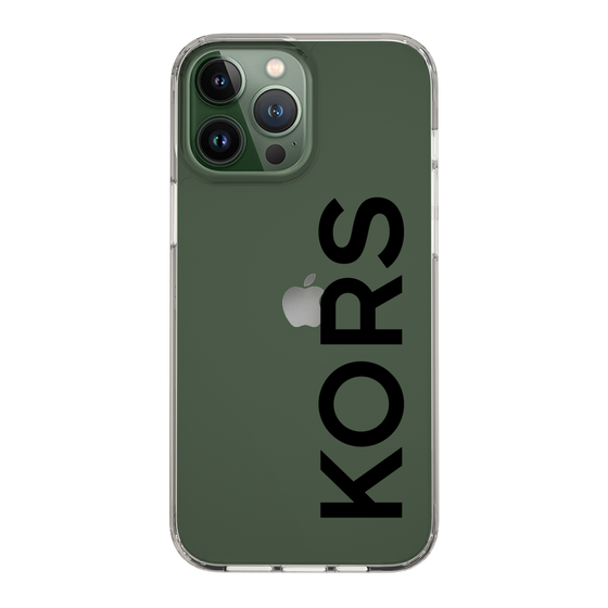 スリムプロテクションケース［ MICHAEL KORS - Logo - Black ］