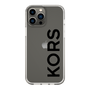 スリムプロテクションケース［ MICHAEL KORS - Logo - Black ］