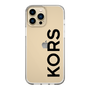 スリムプロテクションケース［ MICHAEL KORS - Logo - Black ］