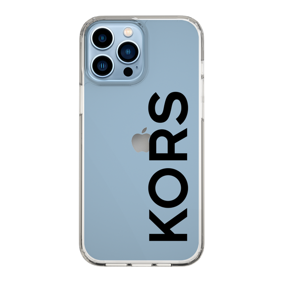 スリムプロテクションケース［ MICHAEL KORS - Logo - Black ］