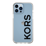 スリムプロテクションケース［ MICHAEL KORS - Logo - Black ］